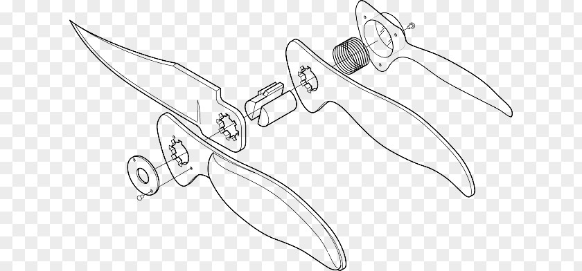 Pen Drawing Swiss Army Knife Exploded-view Clip Art PNG