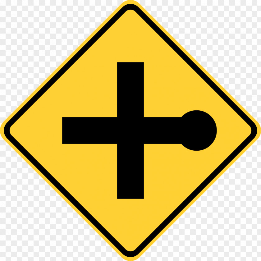 Road Sign United States Traffic Intersection Warning PNG
