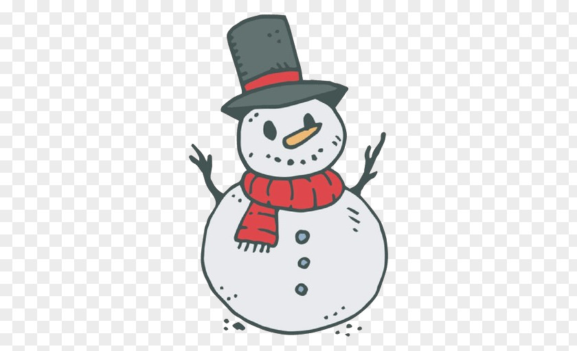 Cartoon Snowman PNG