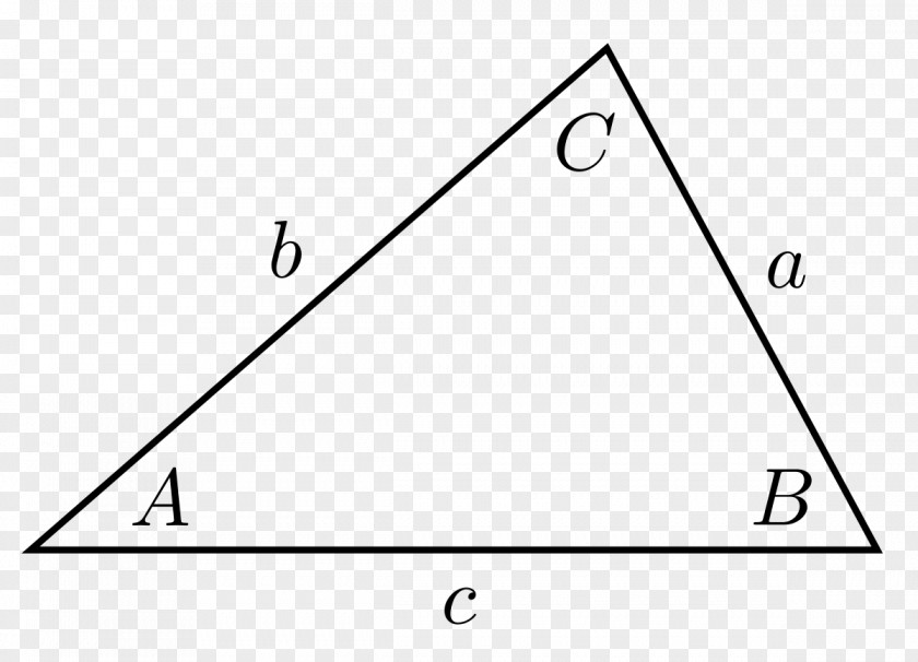 Triangle Law Of Sines Trigonometry PNG