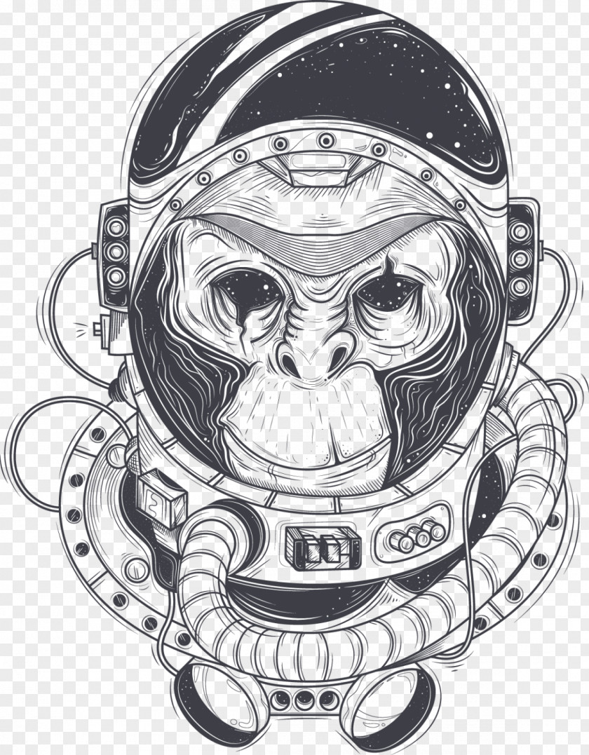Astronaut Drawing Royalty-free PNG