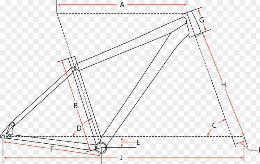 Bicycle Frames Geometry Triangle Forks PNG