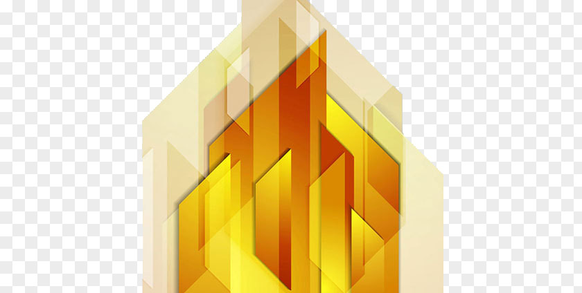 Golden Diamond Simple Polygon Geometry PNG