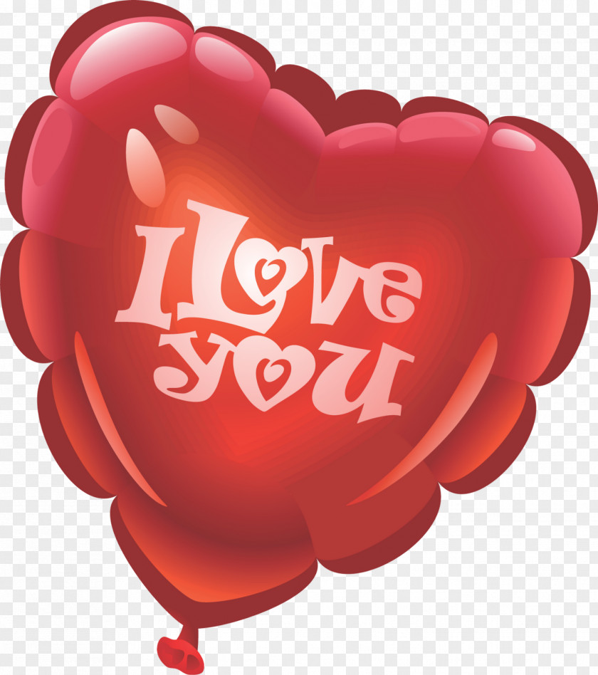 LOVE Heart Balloon Clip Art PNG