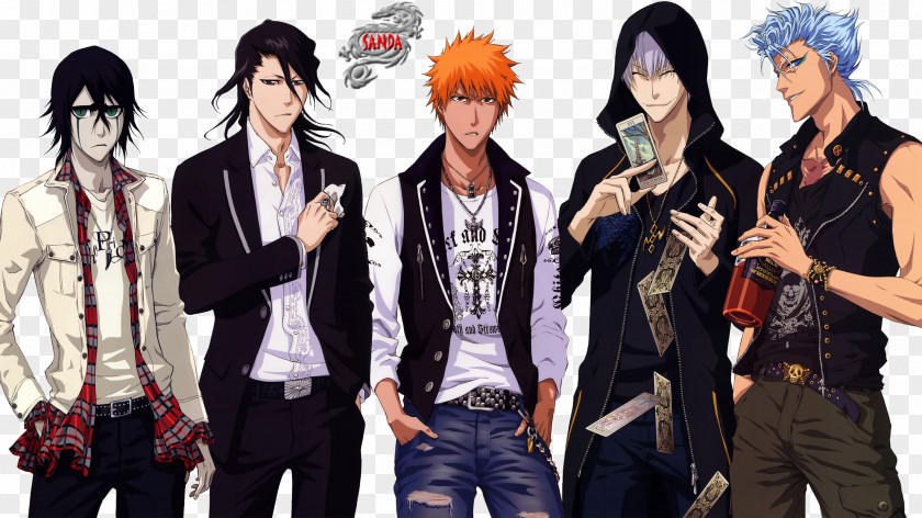 Bleach Ulquiorra Cifer Ichigo Kurosaki Byakuya Kuchiki Grimmjow Jaegerjaquez Orihime Inoue PNG