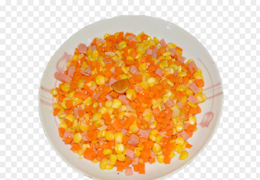 Corn Carrot Luncheon Meat Delicatessen Vegetarian Cuisine PNG