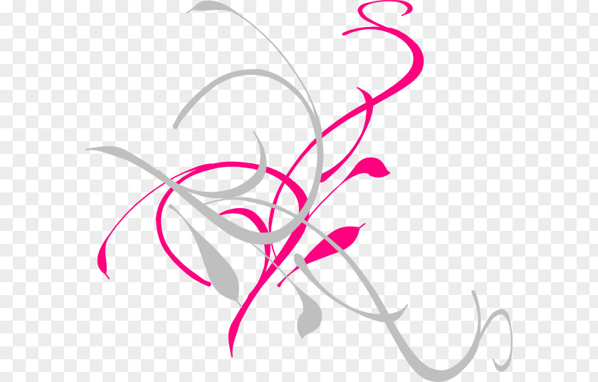 Floral Vector Vine Line Art Clip PNG