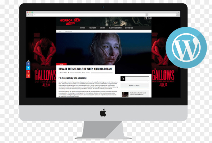 Horror Movie Brand Display Advertising Logo New Media PNG