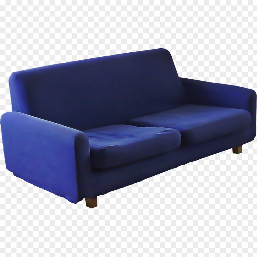 Loveseat Chair Furniture Blue Couch Cobalt Sofa Bed PNG
