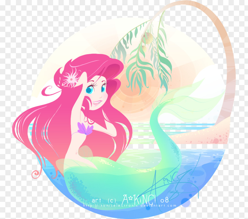 Mermaid Animated Film Desktop Wallpaper PNG