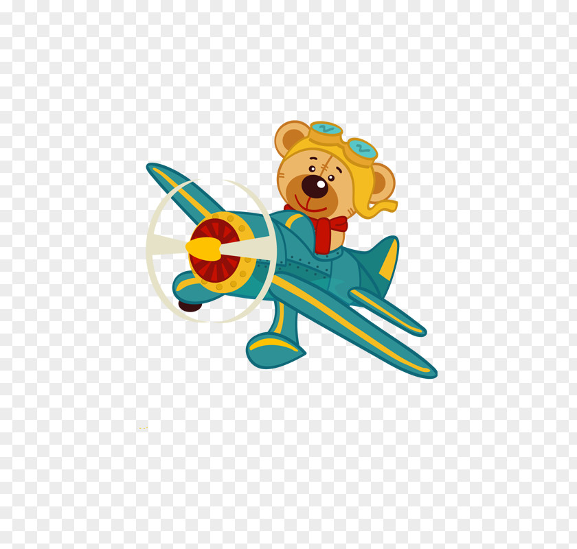 Airplane Child Mural PNG