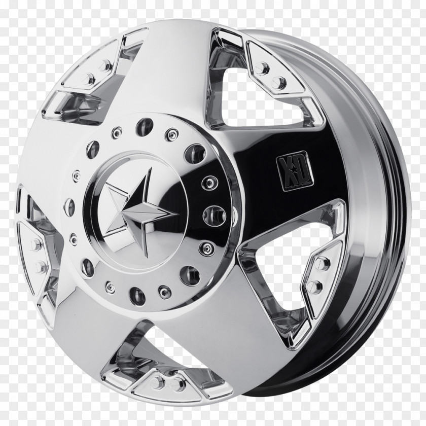 Chromium Plated Wheel KMC XD Series Rockstar Google Chrome Plating Rim PNG