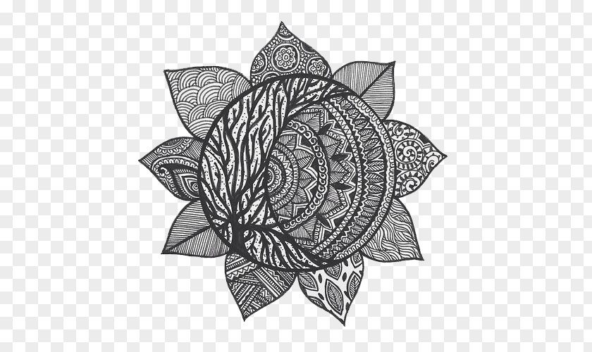 Henna Mandala Tattoo Drawing Mehndi PNG
