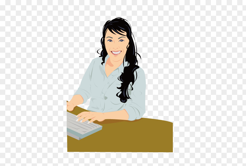 Keyboard Beauty Computer Adobe Illustrator Woman PNG