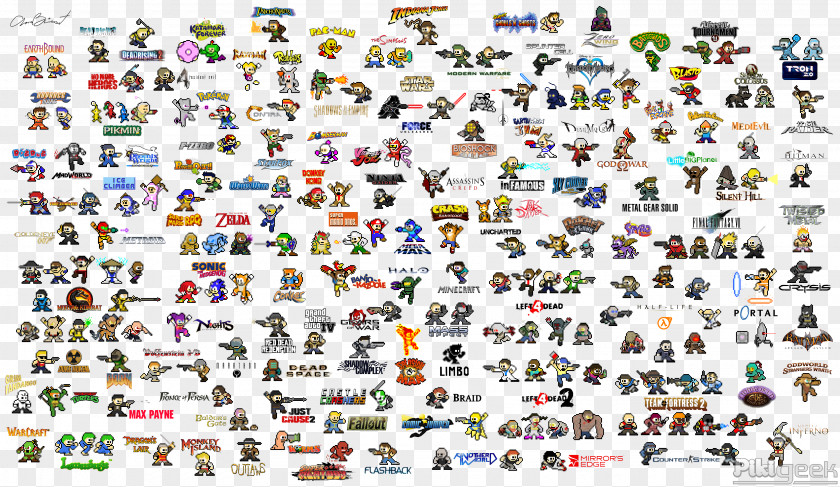 Nintendo File Mega Man Video Game Pixel Art Character 8-bit Color PNG