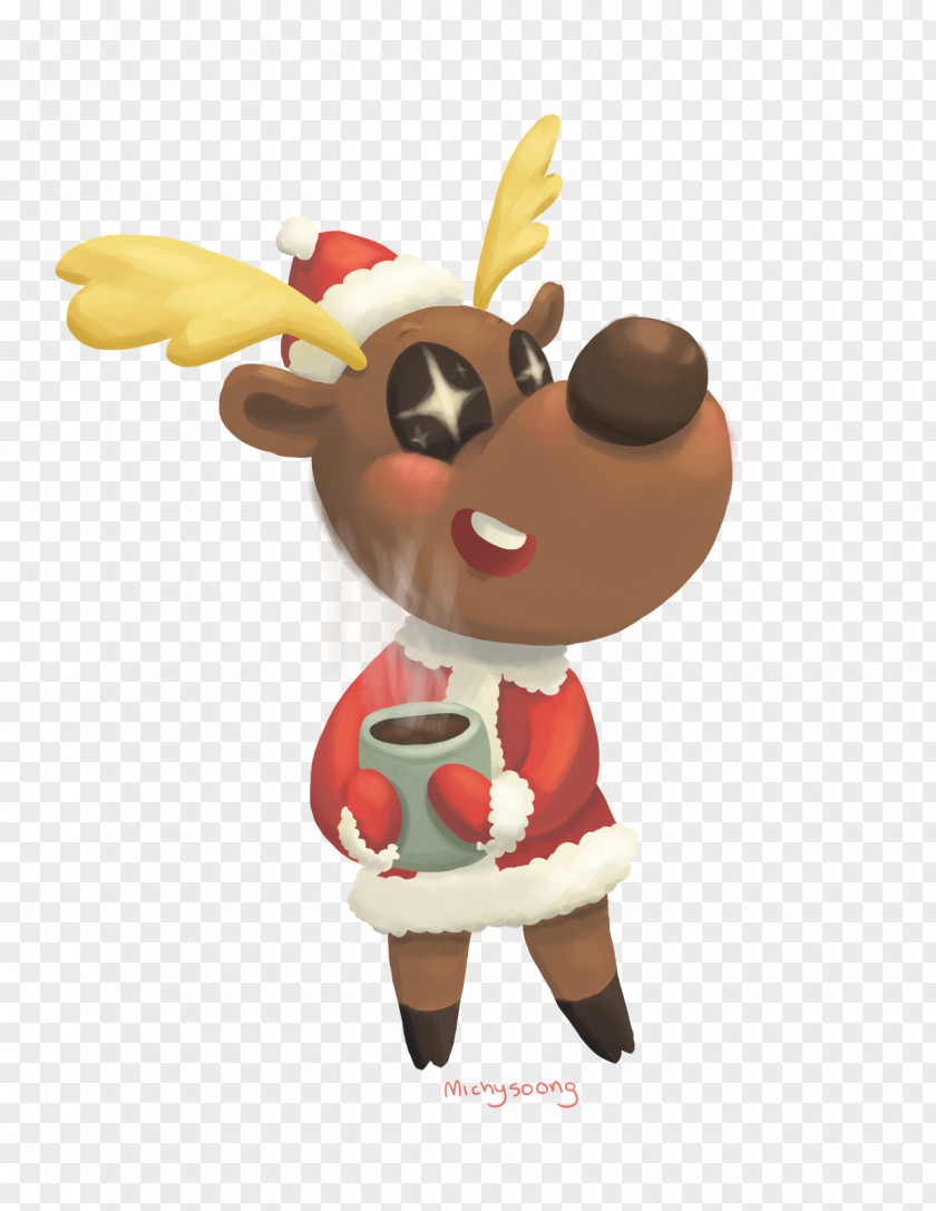 Reindeer Christmas Ornament Cartoon Mascot Stuffed Animals & Cuddly Toys PNG
