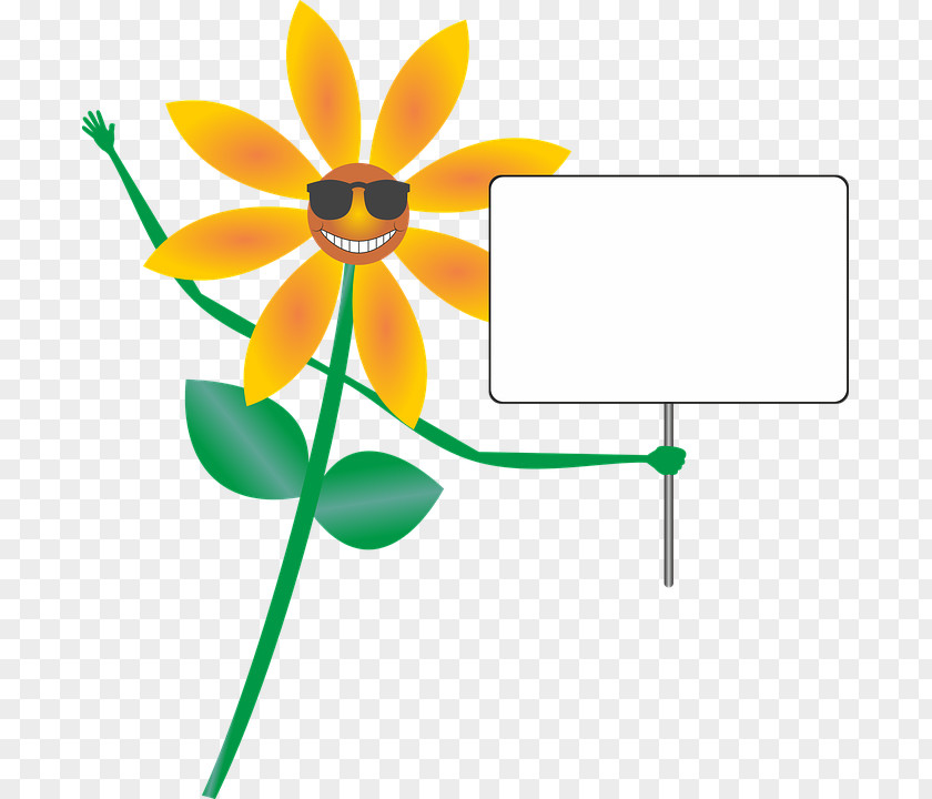Sunflower Smile Tips Postcard Birthday Addressee Cousin Uncle PNG