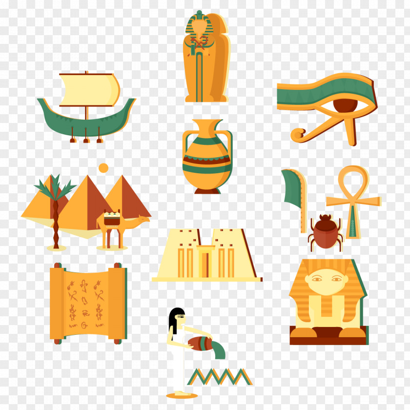 Vector Egypt Tourism Egyptian Pyramids Ancient Culture Pharaoh PNG