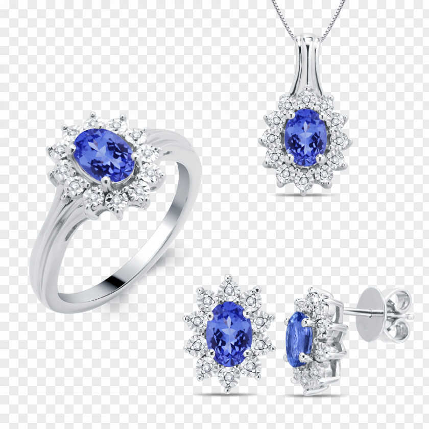 Wedding Halo Element Earring Jewellery Tanzanite Silver PNG