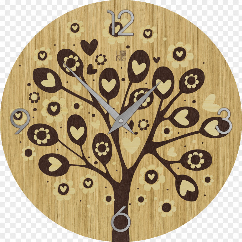 Clock Wood Parede Wall Tree PNG