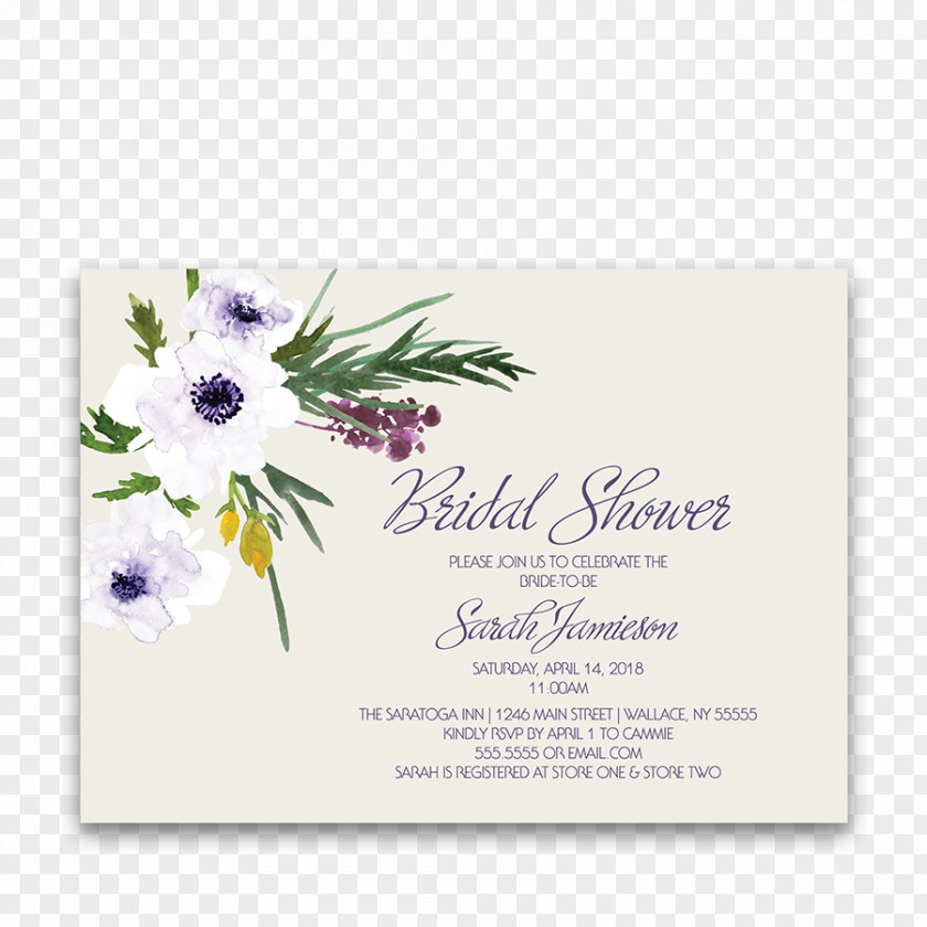 Flower Invitation Wedding Bouquet Floral Design Bridal Shower PNG