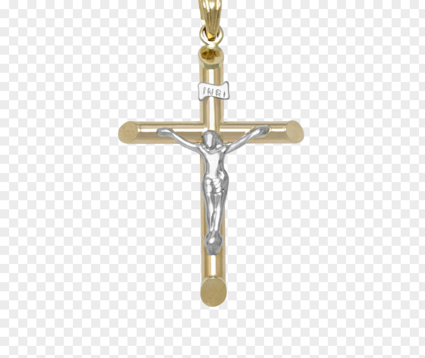 Gold Crucifix Cross Christ Charms & Pendants PNG