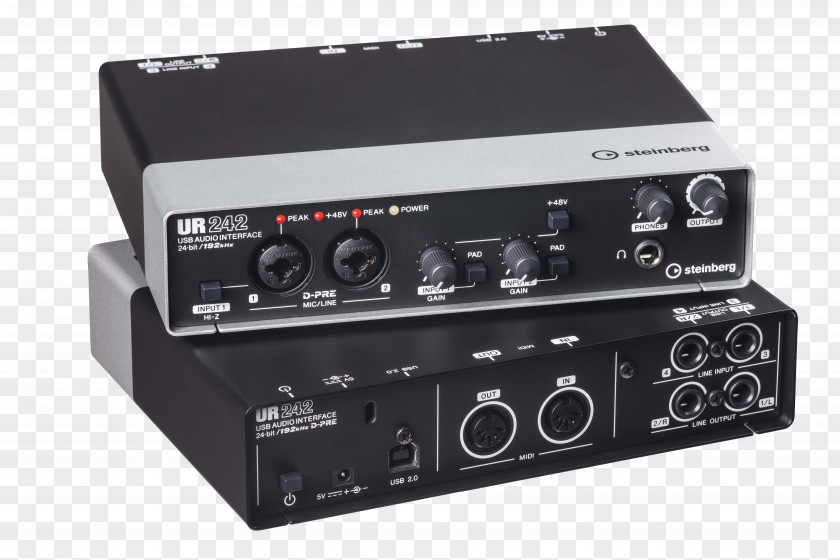 Microphone Steinberg Cubase UR242 Audio Interface PNG
