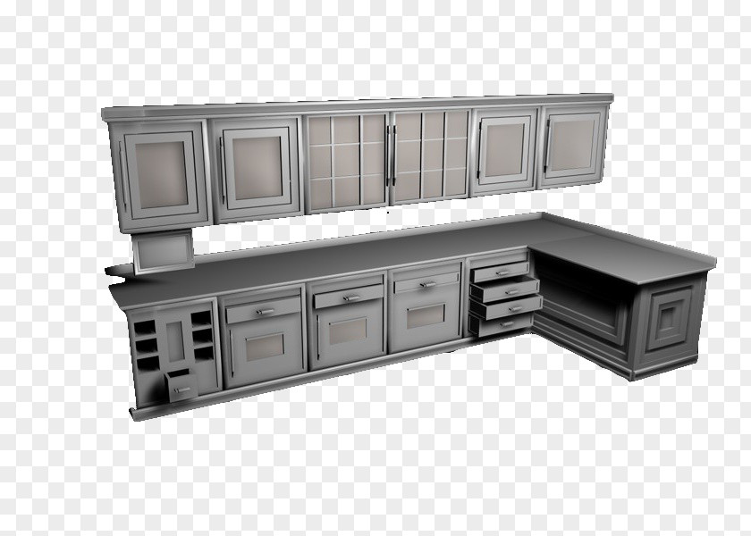 Open Kitchen Equipment Table Wall PNG