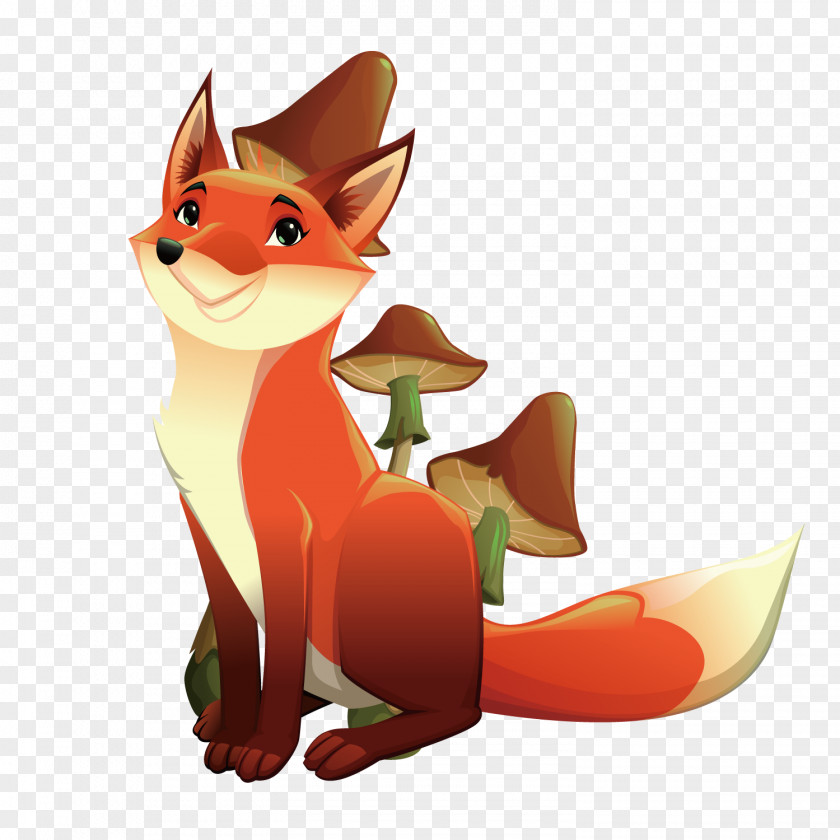 Vector Mr. Fox Illustration PNG