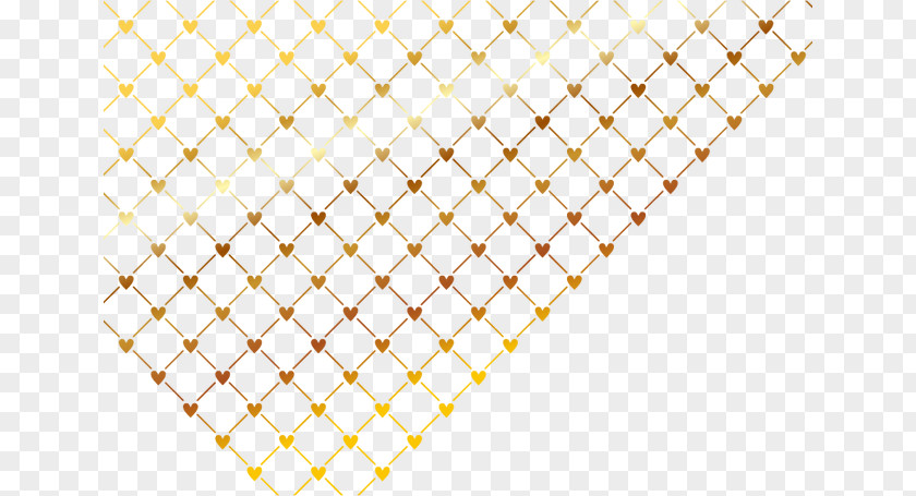 Cool Golden Heart Euclidean Vector Angle Symmetry Pattern PNG