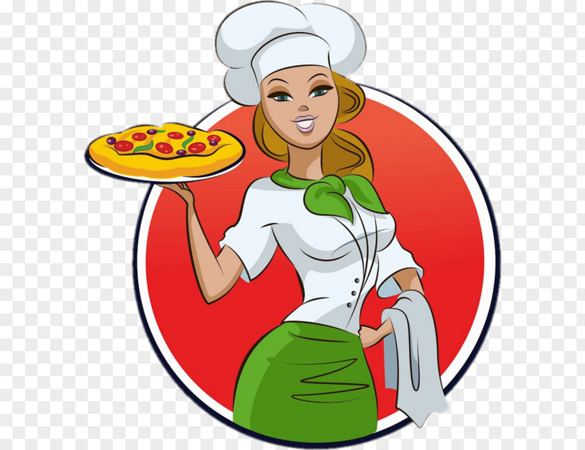 Female Chef Pizza Italian Cuisine Take-out Restaurant PNG