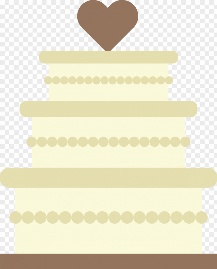 Three Layers Of White Cake Wedding Cream Butter PNG