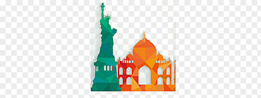 Women Like Statue Of Liberty Eiffel Tower Illustration PNG