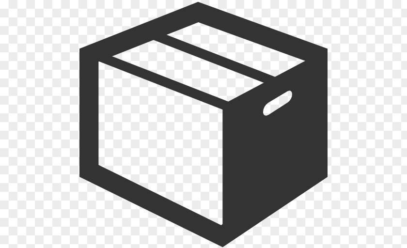 Cardboard Box Icon Design Text PNG