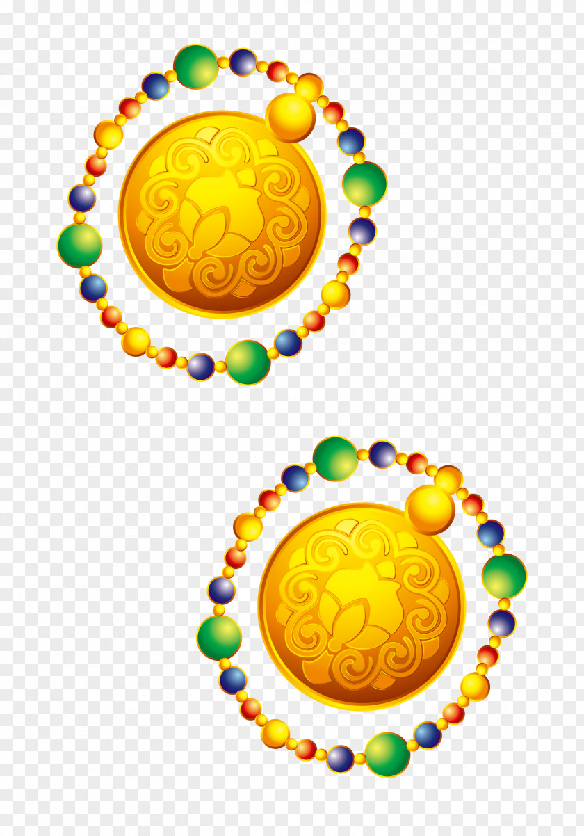 Chinese New Year Festive Elements Jewelry Tangyuan Firecracker Icon PNG