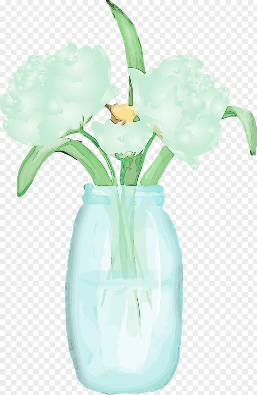 Vase Flower Aqua Plant Cut Flowers PNG