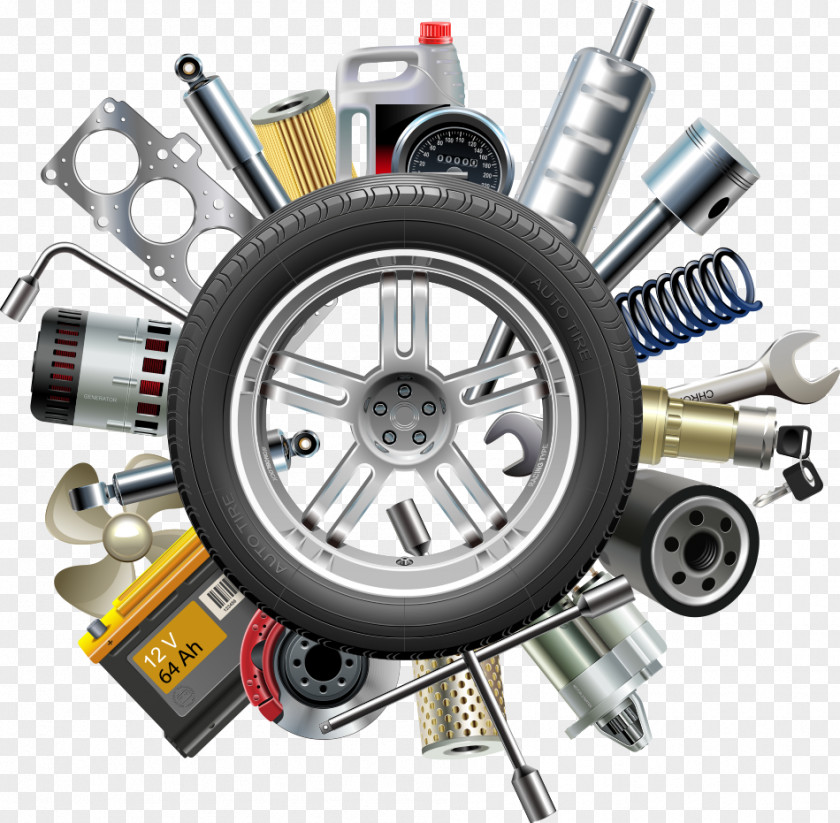 Vector Car Parts Jeep Tire Motor Vehicle Service PNG