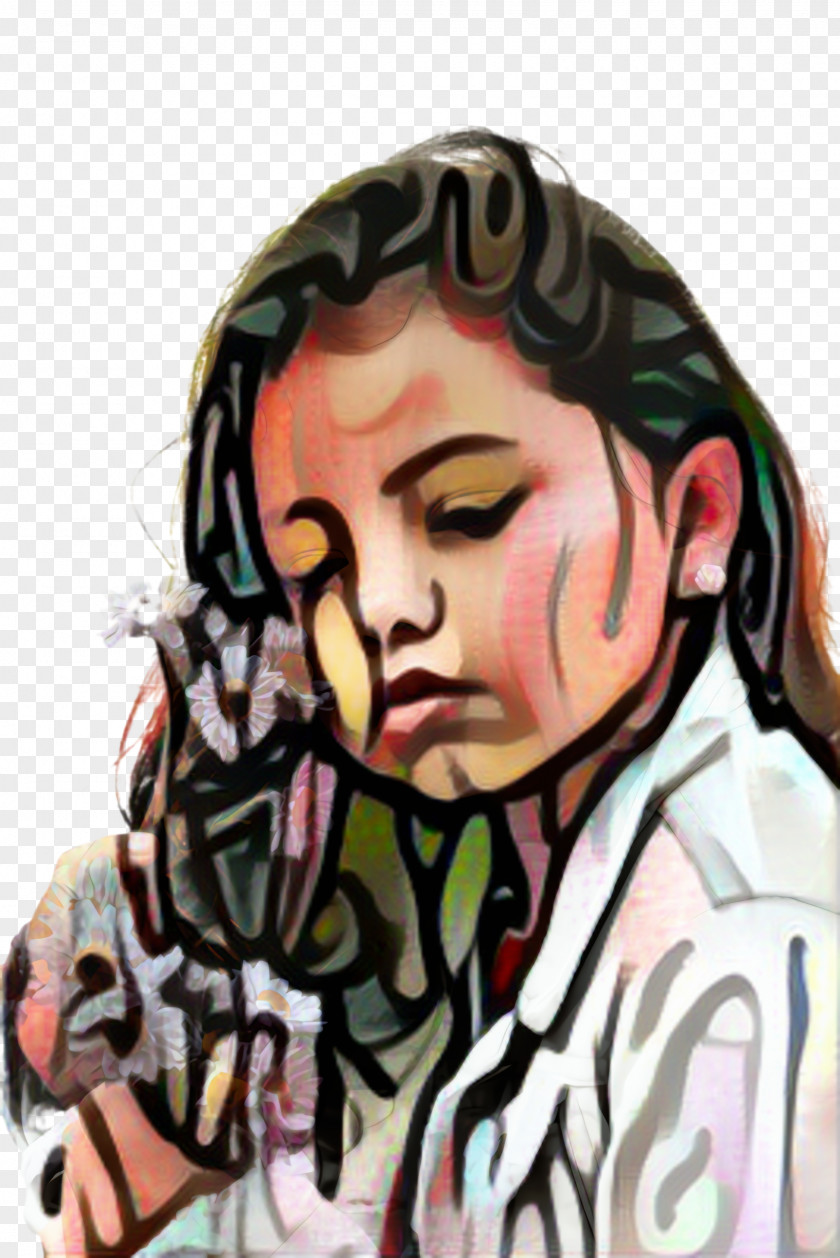 Art Cheek Little Girl PNG