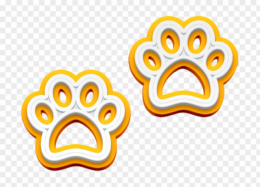 Two Dog Pawprints Icon Paw Footprints PNG