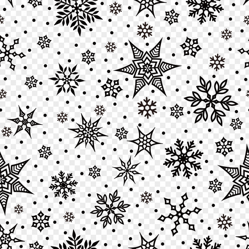 Vector Christmas Seamless Background Snowflake Icon PNG