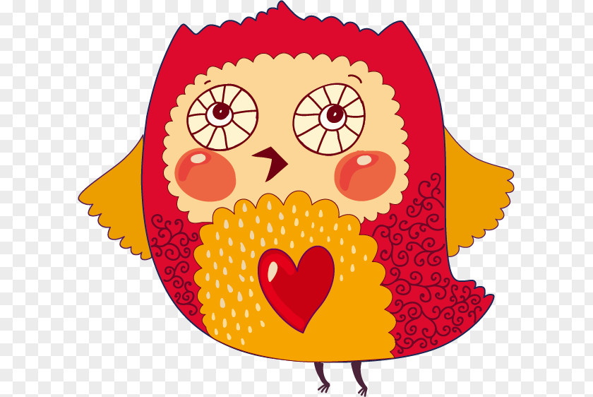 Vector Cute Owl Euclidean PNG