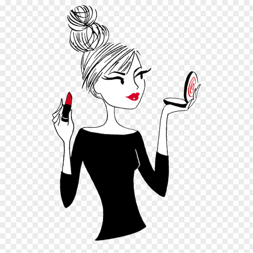 Makeup Artist Cartoon Drawing Beauty Parlour Thepix Cosmetics PNG