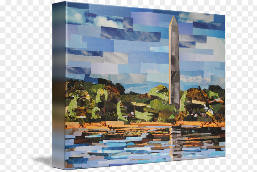 Painting Washington Monument Gallery Wrap Canvas PNG
