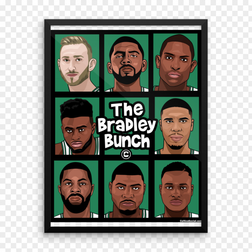 Social Poster Mockup Yoga Lin LeBron James Marcus Morris Cleveland Cavaliers Boston Celtics PNG