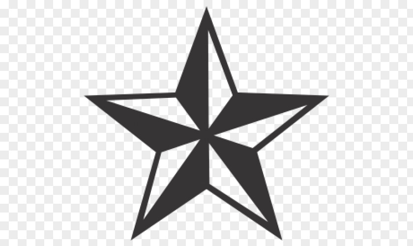 Star Nautical Tattoo Decal Clip Art PNG