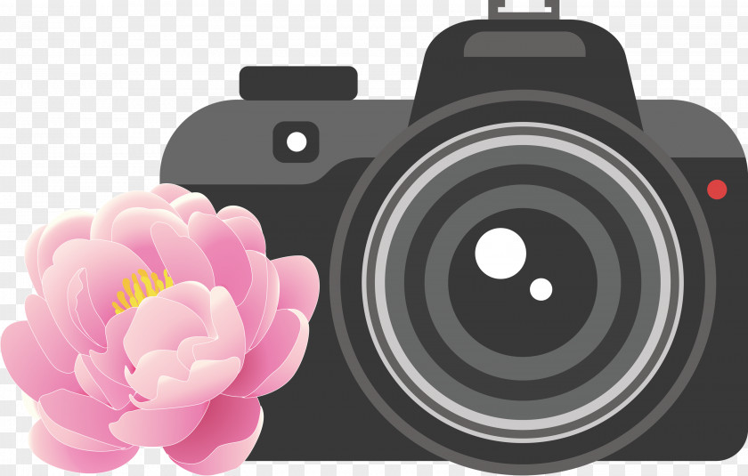 Camera Flower PNG