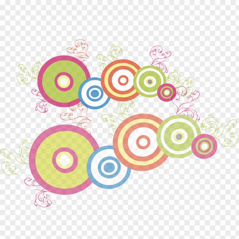 Circle Fashion Elements PNG