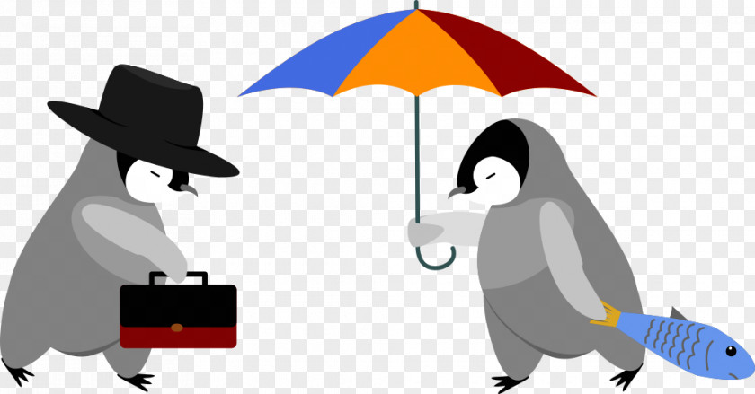 Emperor Penguin Animation Umbrella Cartoon PNG