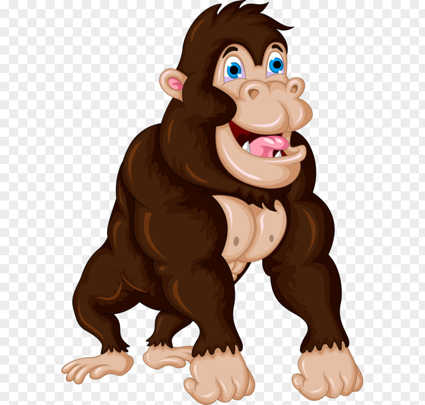 Gorilla Ape Cartoon Clip Art PNG