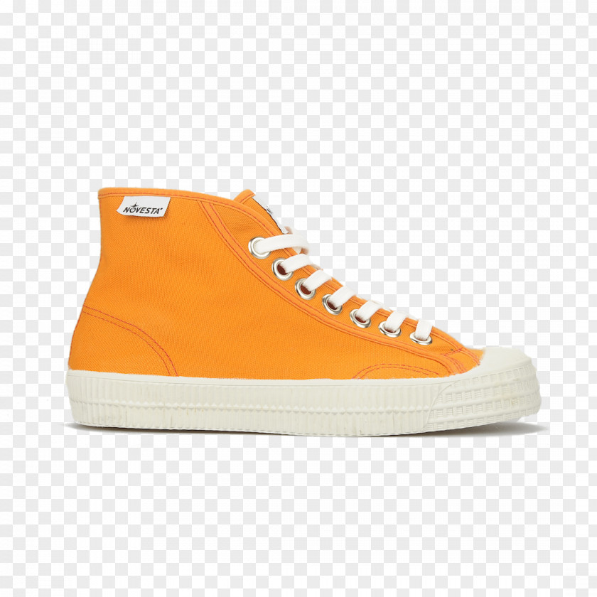Orange Star Sneakers Skate Shoe Novesta Natural Rubber PNG